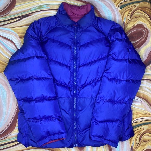Vintage Woolrich Down Puffer Jacket Reversible - Picture 4 of 9